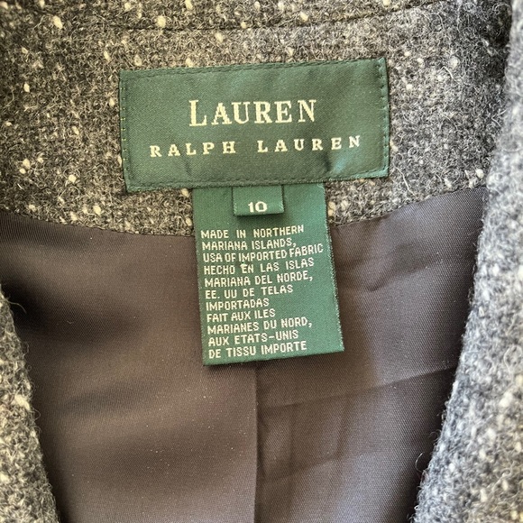 Lauren Ralph Lauren Gray Wool Jacket Blazer - Picture 4 of 5